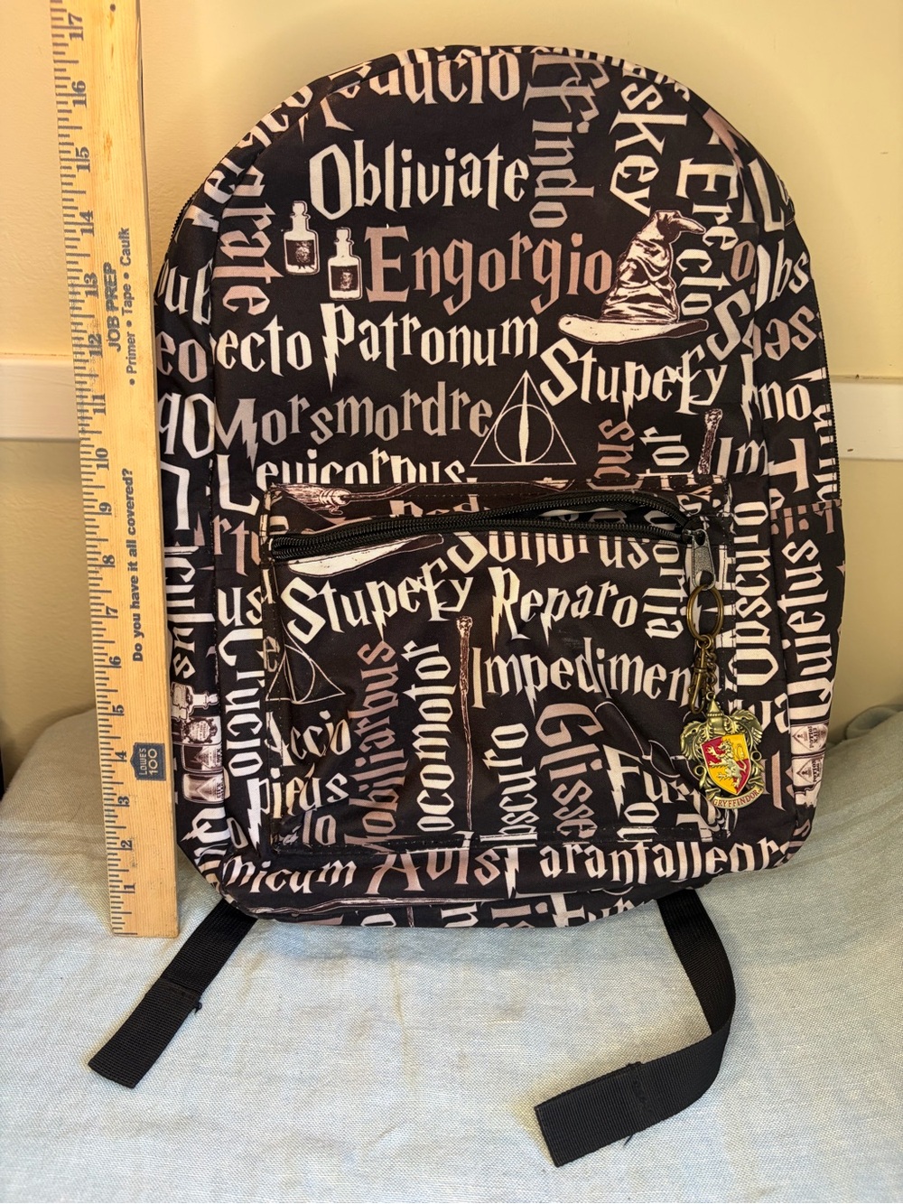 Magical Harry Potter Spells Sublimated Print Full-Size Backpack! 🧙‍♂️⚡